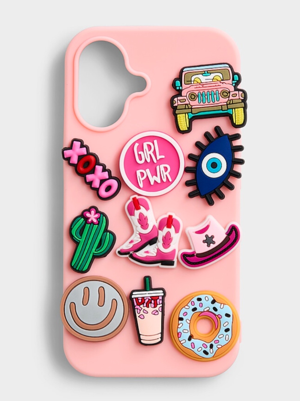 Peach pink charm iPhone 16 case NWT